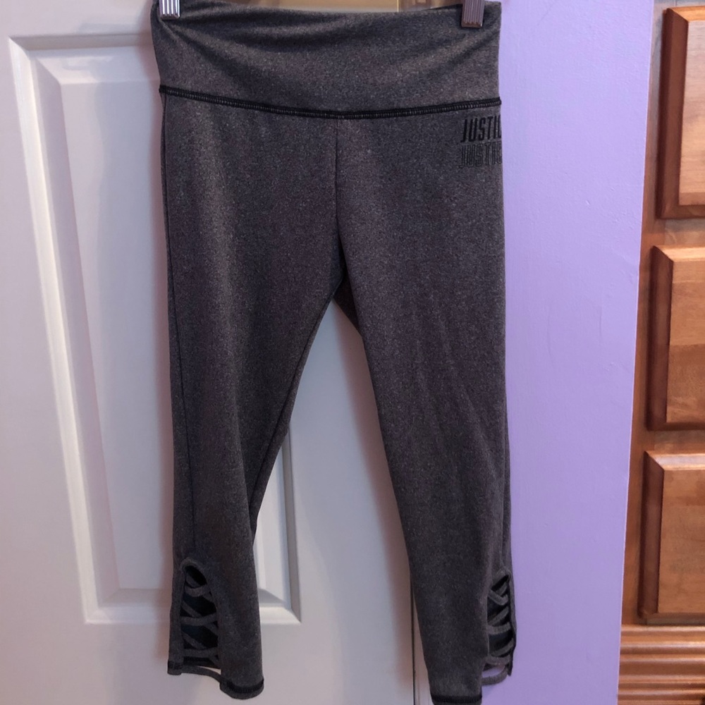 Gray leggings